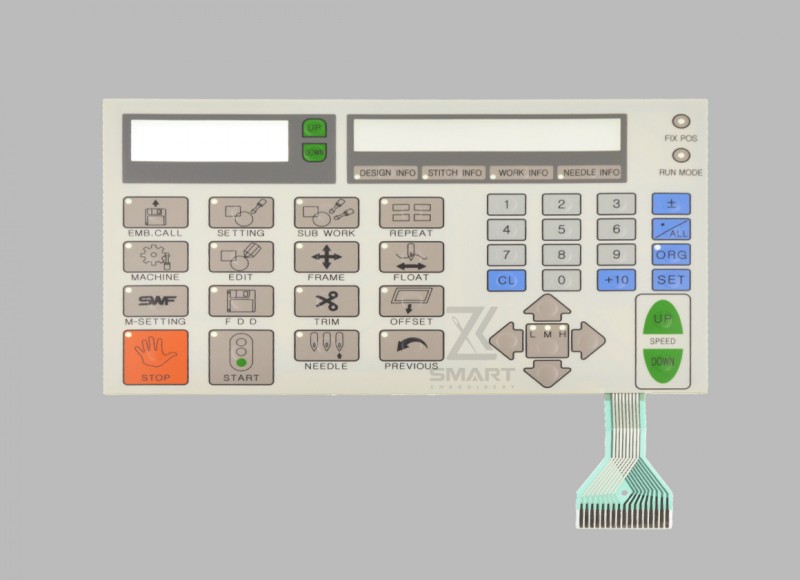 GP-047408 Filme do teclado 10003AAT10 Painel de teclado do teclado Switch Generic SWF T1201 Máquina de bordado peças de reposição