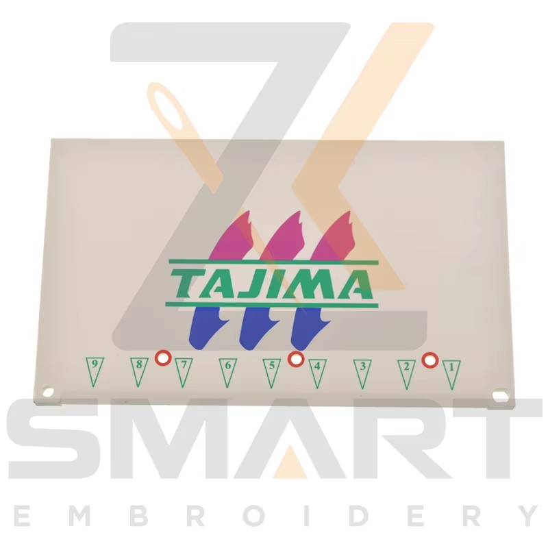 Capa da placa de rosto 9 cores FN0622020900 Peças da máquina de embrulho Tajima T0302-TJ09