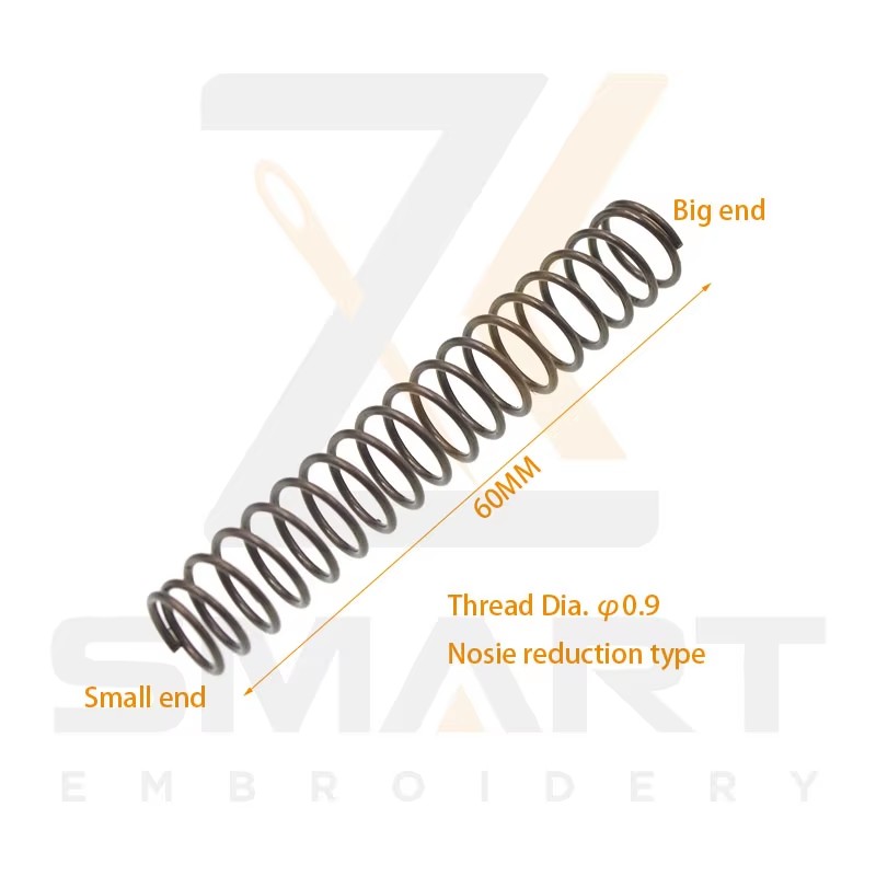 Presser Foot Return Spring Noise Reduction Type Thread Dia. 1MM comprimento 60MM Tajima SWF China Embroidery Machine Parts