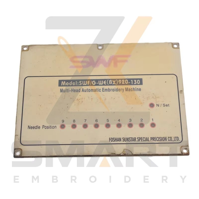 9 Color Nail Posição Card SWF Embroidery Machine Parts ESWF-NPC09-U
