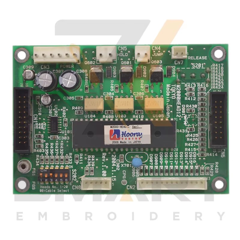 Cartão de base de tensão usado M2000HEAD12 TOKYO China Embroidery Machine Parts EDH0502-M2000HEAD12