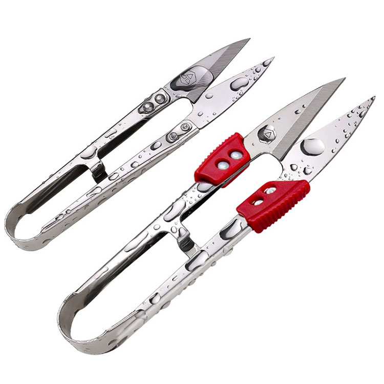 tamanho todo fio de aço inoxidável cabeça de corte, corte cruzado costura costura bordado pequenas tesouras